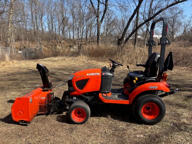 BX2380 W/ SNOW BLOWER & MOWER